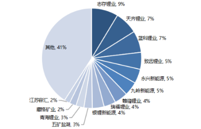 我国碳酸锂分企业生产结构.png
